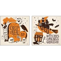 Framed 'Spooktacular 2 Piece Art Print Set' border=