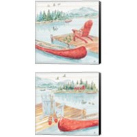 Framed Lake Moments 2 Piece Canvas Print Set