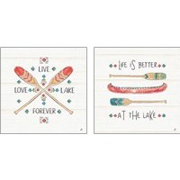 Framed Lake Moments 2 Piece Art Print Set