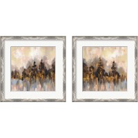 Framed 'Blushing Fores 2 Piece Framed Art Print Set' border=