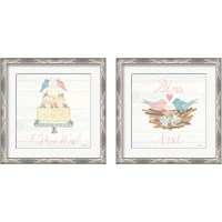 Framed Lovebirds  2 Piece Framed Art Print Set