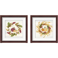 Framed 'Autumn Bounty 2 Piece Framed Art Print Set' border=