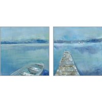 Framed Lake Edge 2 Piece Art Print Set