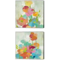 Framed 'Longstem Bouquet 2 Piece Canvas Print Set' border=