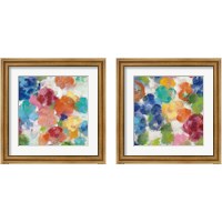 Framed 'Hydrangea Bouquet 2 Piece Framed Art Print Set' border=