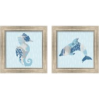 Framed 'Coastal Cool 2 Piece Framed Art Print Set' border=