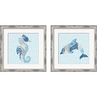 Framed 'Coastal Cool 2 Piece Framed Art Print Set' border=