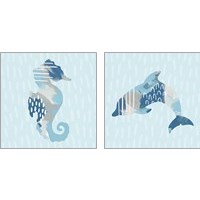 Framed 'Coastal Cool 2 Piece Art Print Set' border=