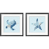 Framed 'Coastal Cool 2 Piece Framed Art Print Set' border=