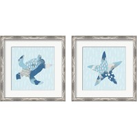 Framed 'Coastal Cool 2 Piece Framed Art Print Set' border=