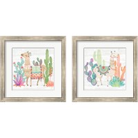 Framed Lovely Llamas 2 Piece Framed Art Print Set