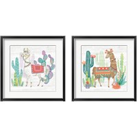 Framed Lovely Llamas 2 Piece Framed Art Print Set