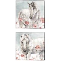 Framed 'Wild Horses 2 Piece Canvas Print Set' border=