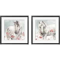 Framed 'Wild Horses 2 Piece Framed Art Print Set' border=