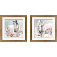 Framed 'Wild Horses 2 Piece Framed Art Print Set' border=