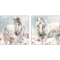 Framed Wild Horses 2 Piece Art Print Set