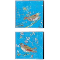 Framed 'Birds 2 Piece Canvas Print Set' border=