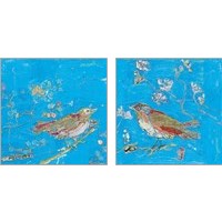 Framed 'Birds 2 Piece Art Print Set' border=