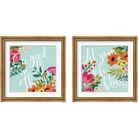 Framed 'Romantic Luxe 2 Piece Framed Art Print Set' border=