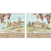 Framed 'Tuscan Breeze 2 Piece Art Print Set' border=