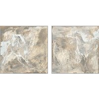 Framed White Horse 2 Piece Art Print Set