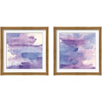 Framed 'Purple Haze 2 Piece Framed Art Print Set' border=