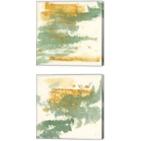 Framed Textured Gold 2 Piece Canvas Print Set