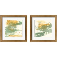 Framed 'Textured Gold 2 Piece Framed Art Print Set' border=