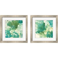 Framed 'Mossy Rock 2 Piece Framed Art Print Set' border=