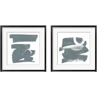 Framed Gray and White 2 Piece Framed Art Print Set