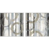 Framed 'Neutral Zephyr 2 Piece Art Print Set' border=