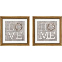 Framed Love & Home 2 Piece Framed Art Print Set