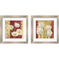 Framed Royal Red 2 Piece Framed Art Print Set