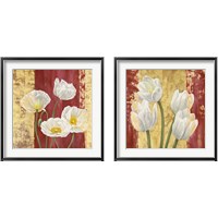 Framed 'Royal Red 2 Piece Framed Art Print Set' border=