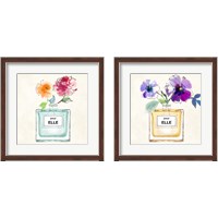 Framed 'Pour Elle 2 Piece Framed Art Print Set' border=