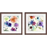 Framed 'Flora 2 Piece Framed Art Print Set' border=