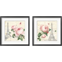 Framed 'Roses in Paris  2 Piece Framed Art Print Set' border=