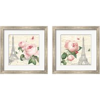Framed 'Roses in Paris  2 Piece Framed Art Print Set' border=