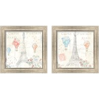 Framed 'Lighthearted in Paris 2 Piece Framed Art Print Set' border=