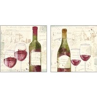 Framed Chateau Winery 2 Piece Art Print Set