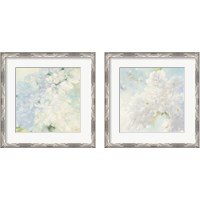 Framed 'Pear Blossoms 2 Piece Framed Art Print Set' border=