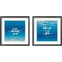 Framed 'Unerwater Quotes 2 Piece Framed Art Print Set' border=