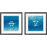 Framed Unerwater Quotes 2 Piece Framed Art Print Set