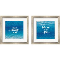Framed Unerwater Quotes 2 Piece Framed Art Print Set