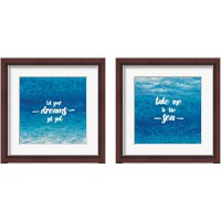 Framed Unerwater Quotes 2 Piece Framed Art Print Set