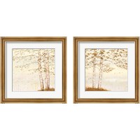 Framed 'Golden Birch Off White 2 Piece Framed Art Print Set' border=