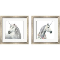 Framed 'Spirit Unicorn 2 Piece Framed Art Print Set' border=
