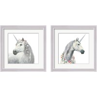 Framed 'Spirit Unicorn 2 Piece Framed Art Print Set' border=