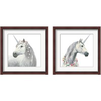 Framed 'Spirit Unicorn 2 Piece Framed Art Print Set' border=