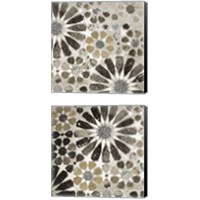 Framed Alhambra Tile Neutral 2 Piece Canvas Print Set